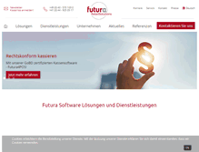 Tablet Screenshot of futura4retail.com